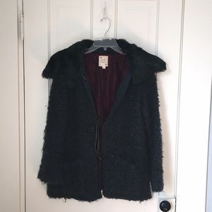 Nanette Lepore Wool and Fur Cardigan